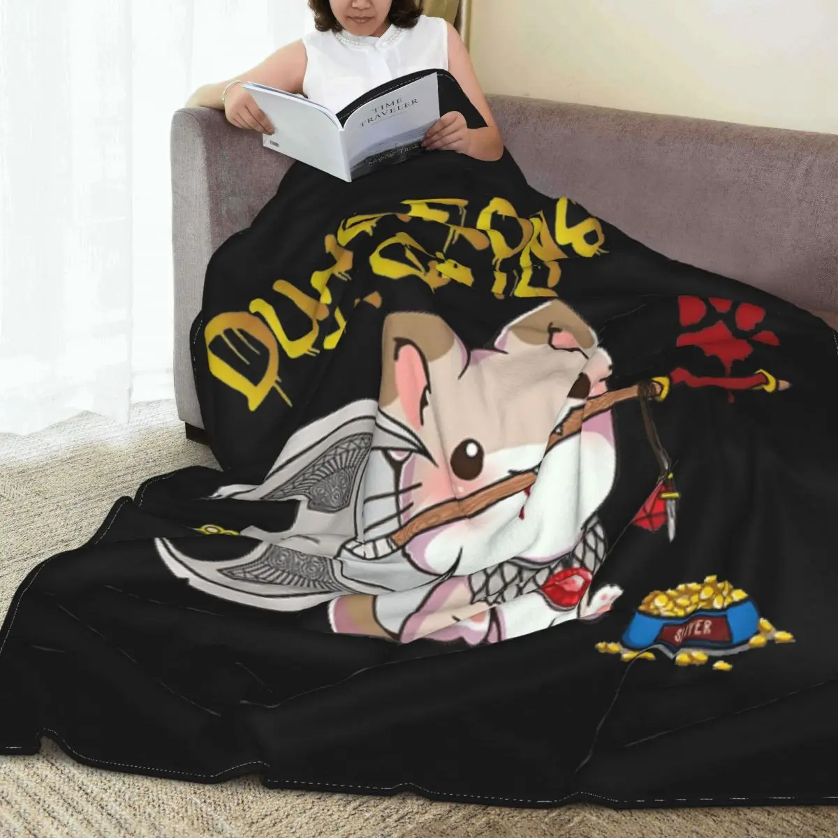 Копия подземелья и искусственной шерсти винтажное теплое покрывало для стула