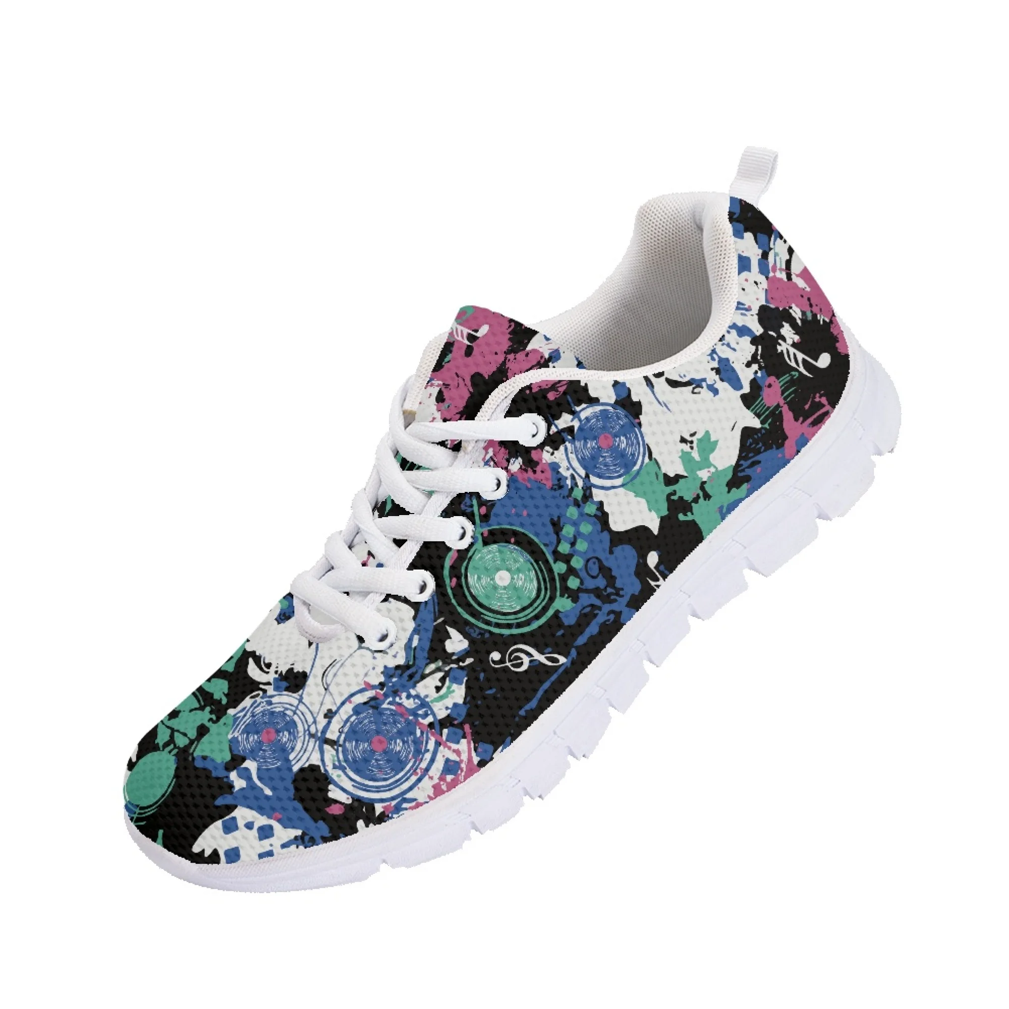 Yikeluo Camouflage Gradient Designer Walking Shoes for Women Ladies Autumn/Winter Flats Casual Sneakers Women Shoes zapatos