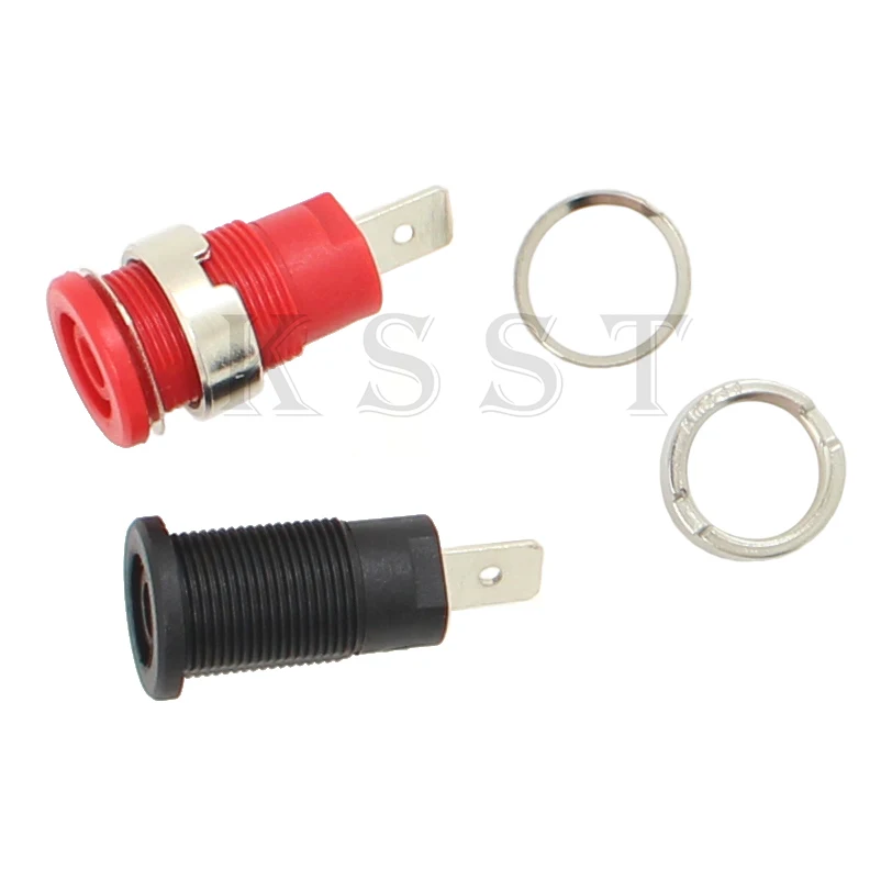 Тестовый разъем PS302 с банановым покрытием 4 мм Панельное гнездо 6 35 тип фастона или