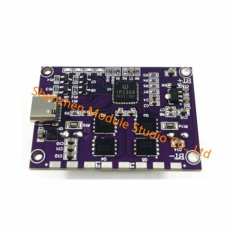 Фото IP2368 Двунаправленный модуль быстрой зарядки 100 Вт Интерфейс Buck-Boost Type-c Литиевая батарея 4S Мощная плата быстрой зарядки №1