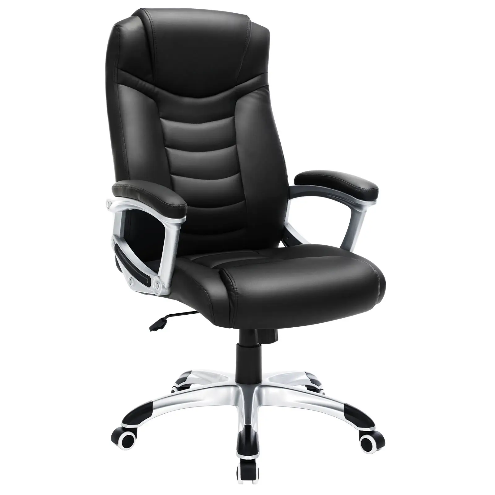 

Furniture Wholesale indoor Modern high back PU ergonomic swivel office chair OEM produce executive Luxury leather office chair