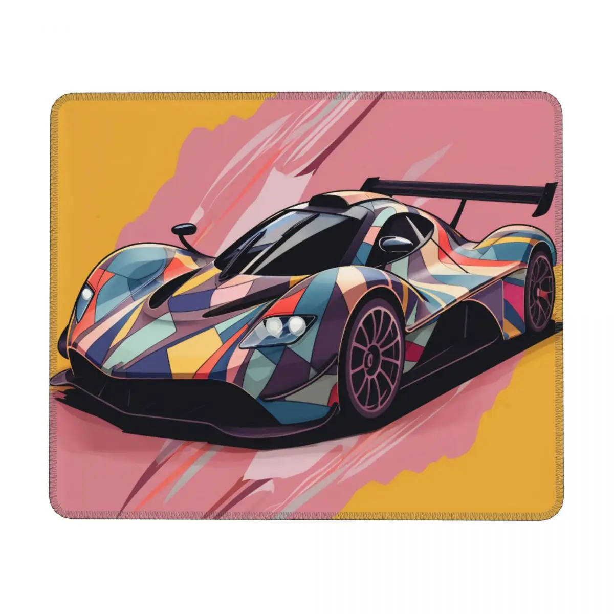 

Dazzling Sports Car Print Mouse Pad Simplified Form Graffiti Simple Original Mousepad Desktop Non Slip Rubber Mouse Pads