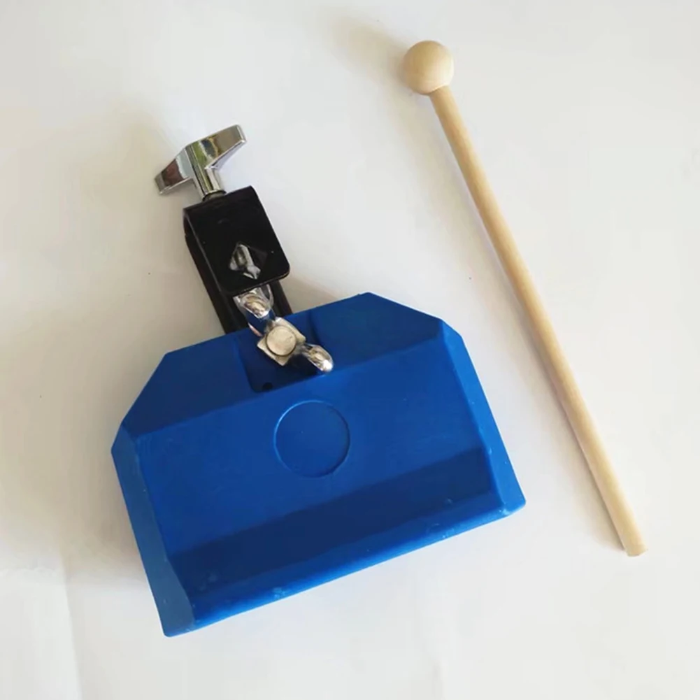 

ABS Drum Cowbell Blue Red Treble Jazz Drum Set Percussion Accessories With Drumstick Cheering Bell For Home Farm Ranch