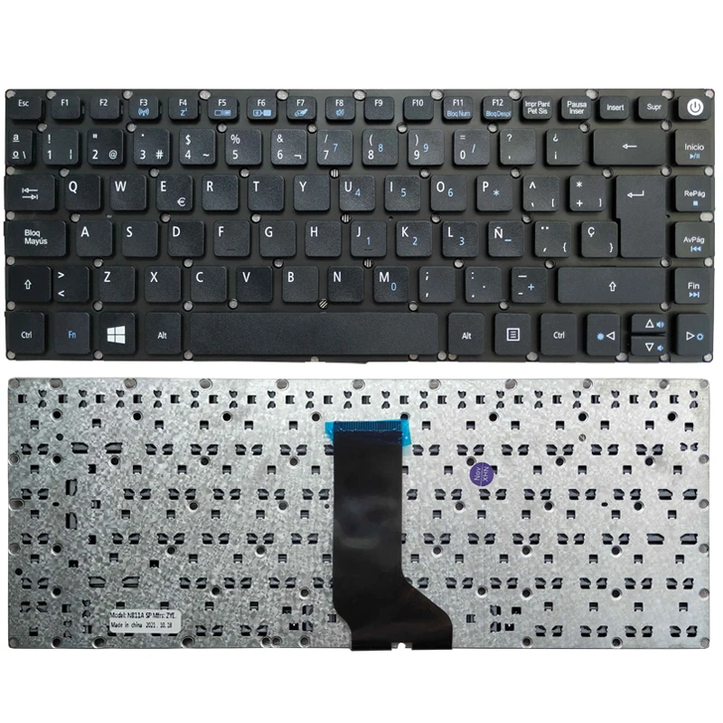 NEW Spanish SP Laptop keyboard for Acer Aspire E5-475G E5-475 E5-476G E5-422 E5-422G E5-452G ES1-420 ES1-421 E5-491 E5-491G
NEW Spanish SP Laptop keyboard for Acer Aspire E5-475G E5-475 E5-476G E5-422 E5-422G E5-452G ES1-420 ES1-421 E5-491 E5-491G