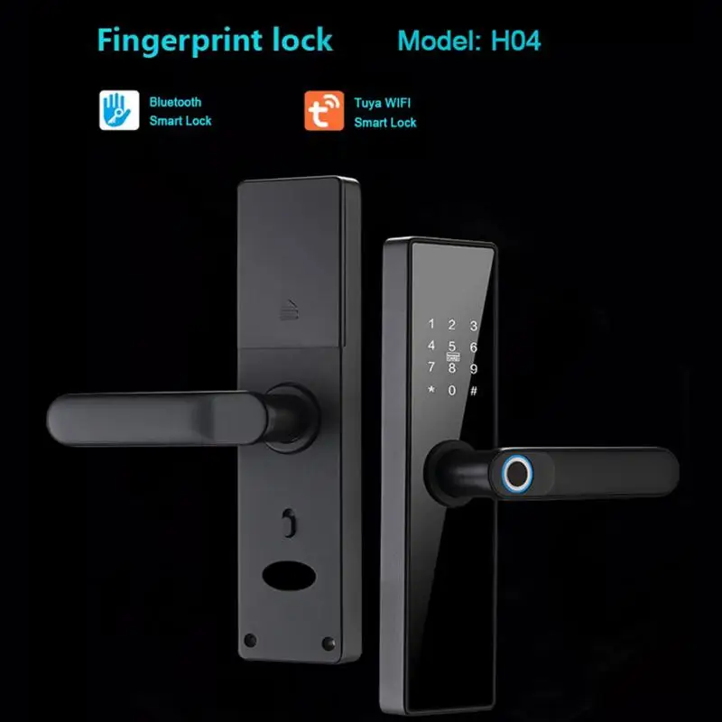 

Fingerprint Lock With Biometric Fingerprint Multi-language Electronic Door Lock Tuya Wifi Unlocking Keyless Lock Smart Lock Wifi