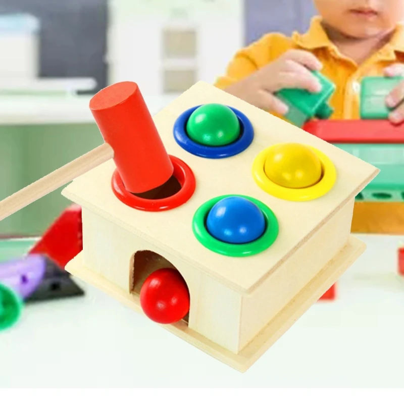 

Pounding Bench Toy Wooden Hammer Toys Award Winning Durable Multifunctional and Bright Colours