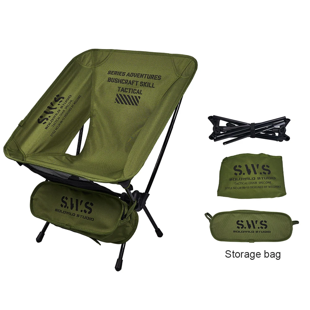 Apwikoger Портативный Складной Стул Для Кемпинга В Форме Луны Сверхлегкий