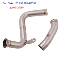 escape motorcycle mid connect tube middle link pipe replace catalyst modified for duke 125 250 390 rc390 2017 2020
