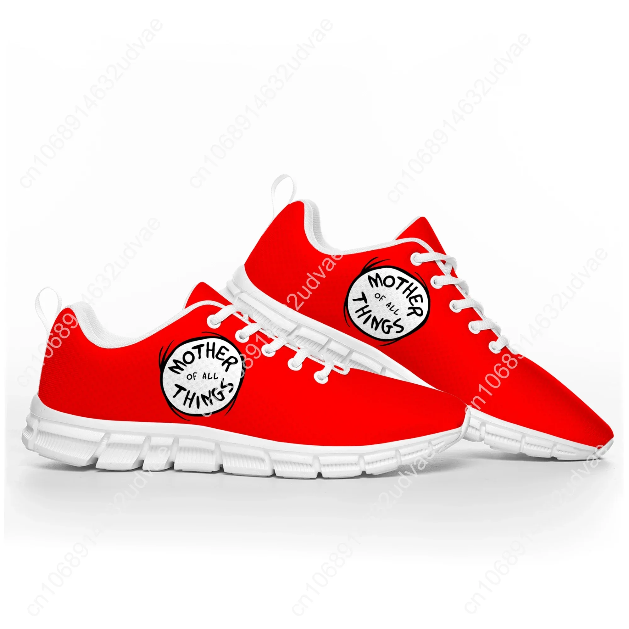 Фото Thing 1 And Thing 2, красная спортивная обувь Dr Seuss, мужские и женские удобные кроссовки, повседневная качественная обувь для пар №4