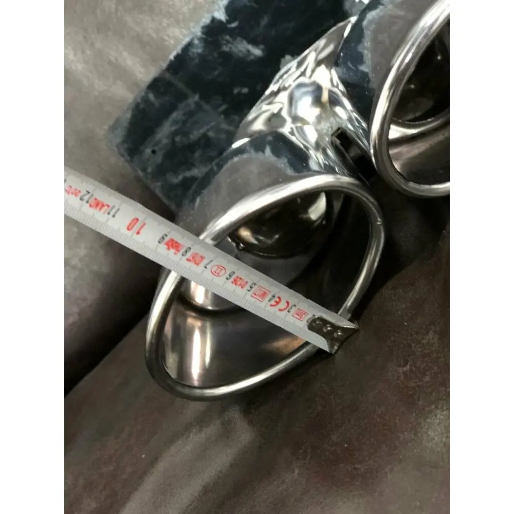 Для Mercedes C W204 C63 стиль двойной наконечник выхлопной системы выхлопная труба из