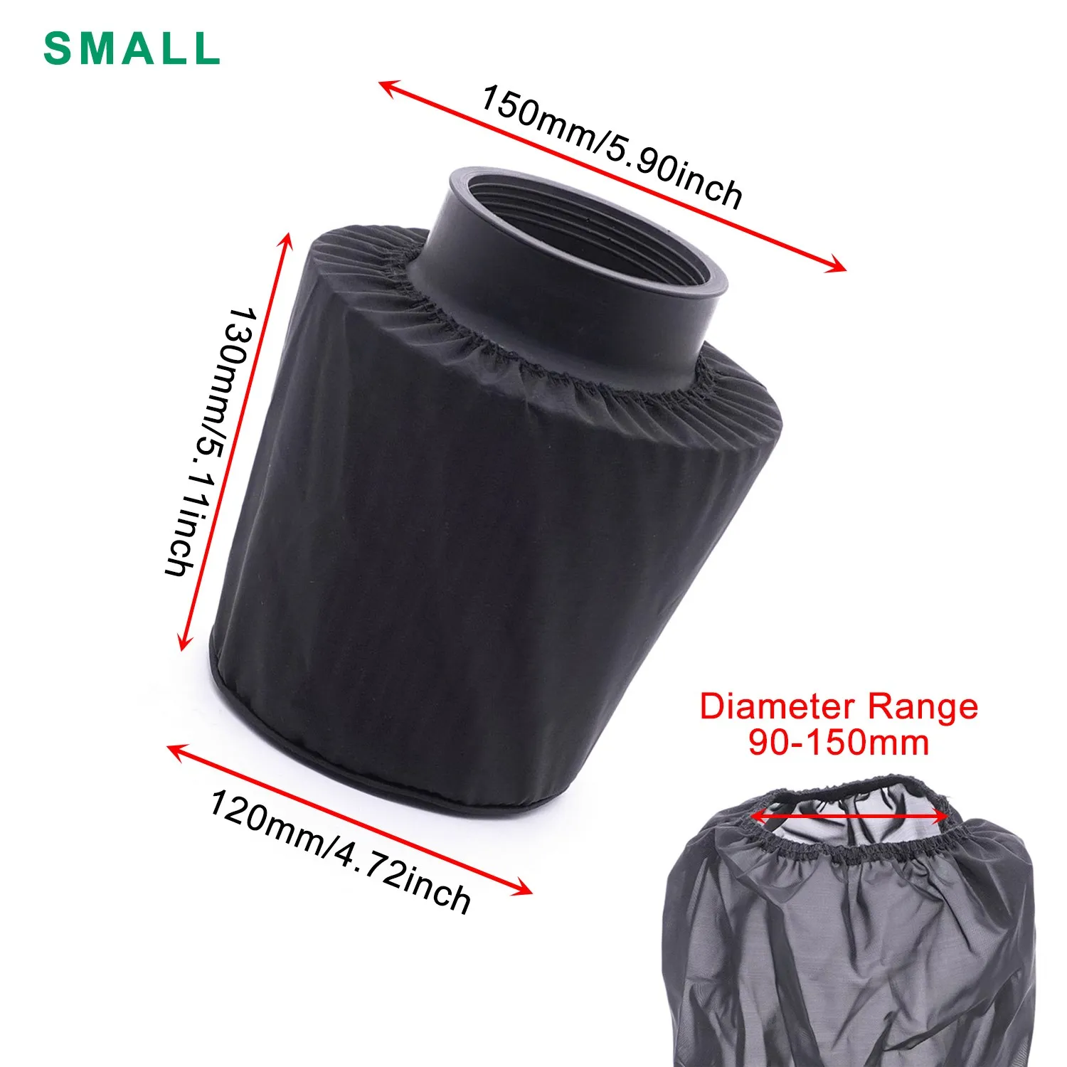 

Универсальная крышка конусного воздушного фильтра для комплекта впуска холодного воздуха, спортивные фильтры на впуске воздуха, утолщенные, водонепроницаемые, пыленепроницаемые, маслостойкие