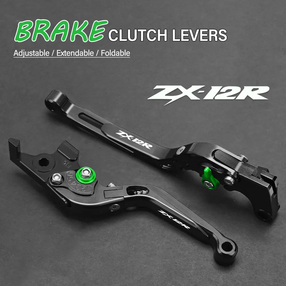 

FOR KAWASAKI ZX12R ZX-12R 2000-2005 Motorcycle Hand Brake Clutch Adjustable Levers Handle Folding Extendable Lever grip foldable