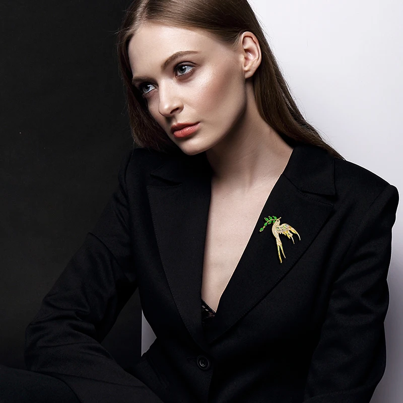 YYSuniee позолоченная латунная брошь булавки для женщин модные броши с кубическим