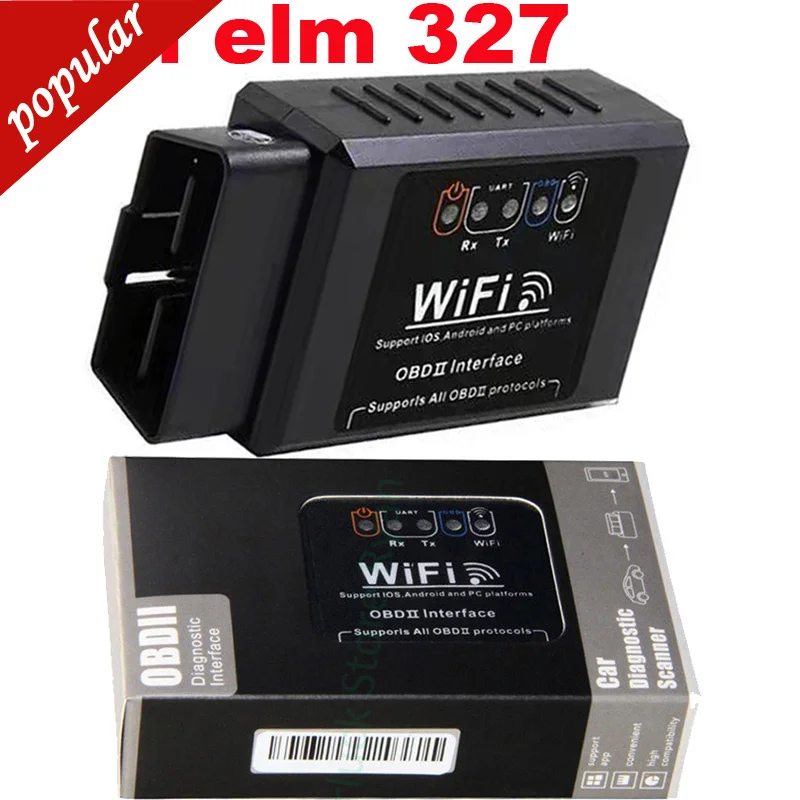 

Диагностический сканер ELM 327 V1.5, Wi-Fi, OBD2, для Android/IOS