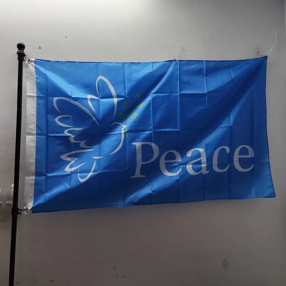 Баннер с флагом голубя мира узор логотипом символизирует мир декор для дома и