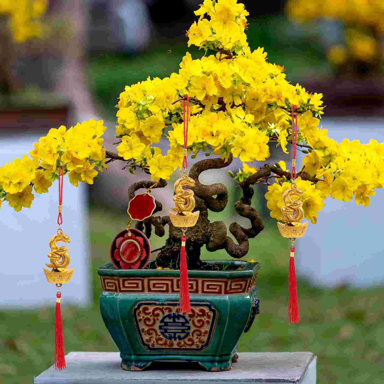 Подвески на удачу Год змеи Декоративный кулон Подвесные украшения Автомобильные