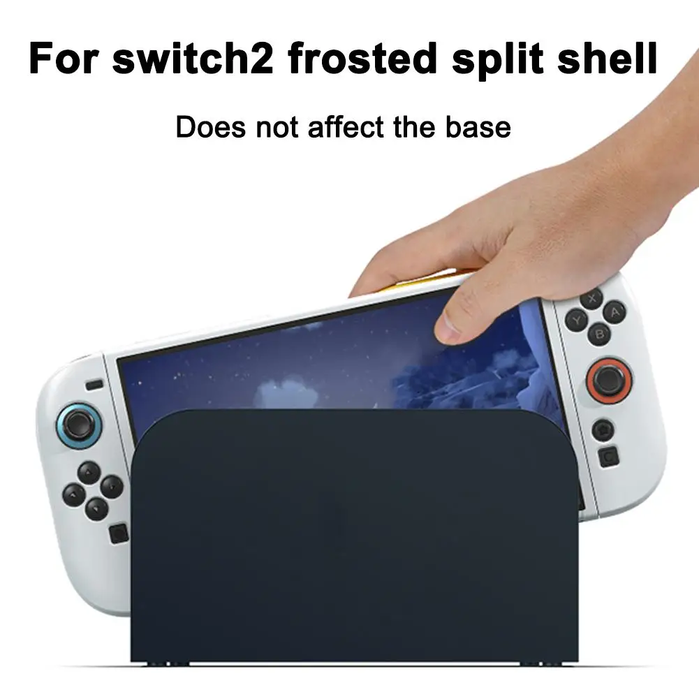 Фото Красочный защитный чехол, совместимый с OLED-консолью Switch2 и радостью для Switch можно вставить в док-станцию с корпусом W7F2 №3