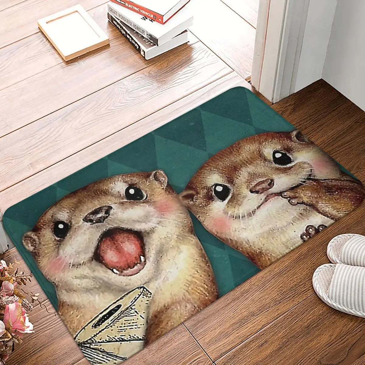 

Otter Pet Lover Non-slip Doormat Bath Mat Nice Butt Poster Floor Carpet Welcome Rug Home Decorative