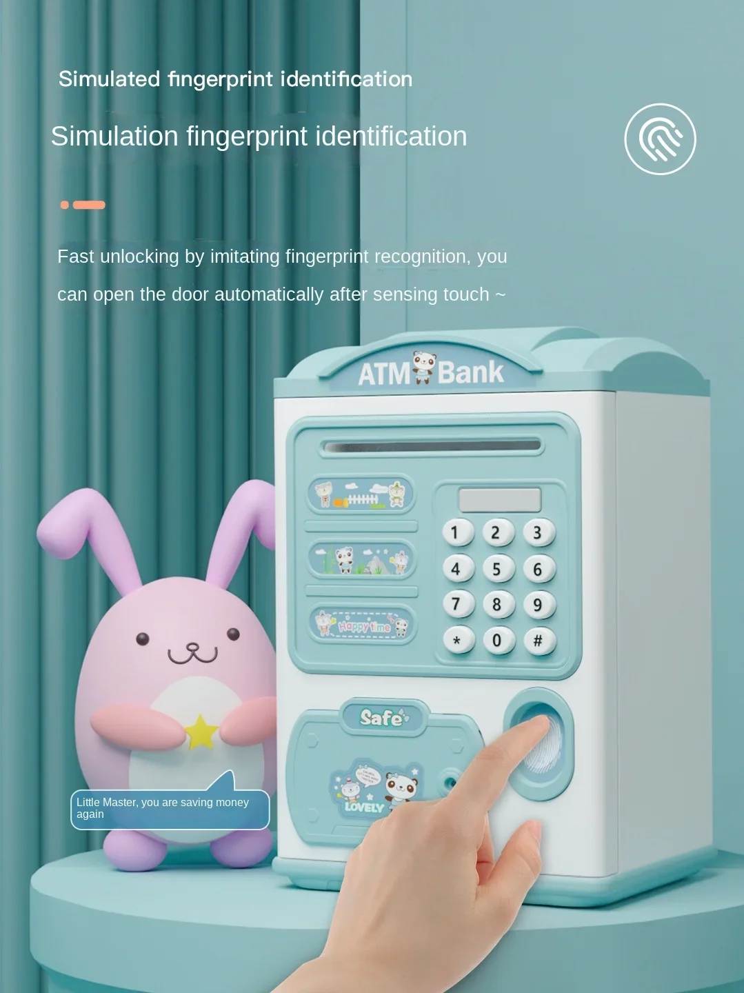 

Детская копилка может сохранить только в чемодане с паролем для девочек и мальчиков