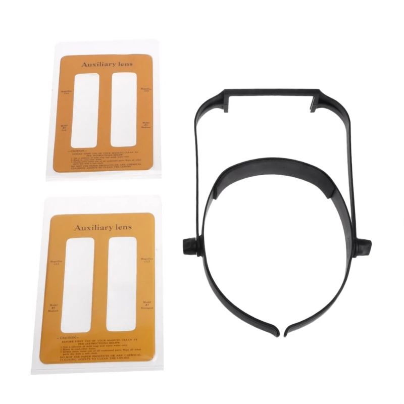 

Magnifying Glass 4 Replaceable Lens Headband Magnifier 1.6x 2.0x 2.5x 3.5x R7UA