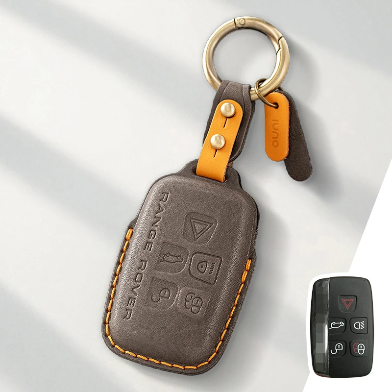 

Защитный чехол из натуральной кожи для Land Rover Range Rover Sport Evoque Freelander Velar Discovery 4, чехол для ключей, брелок