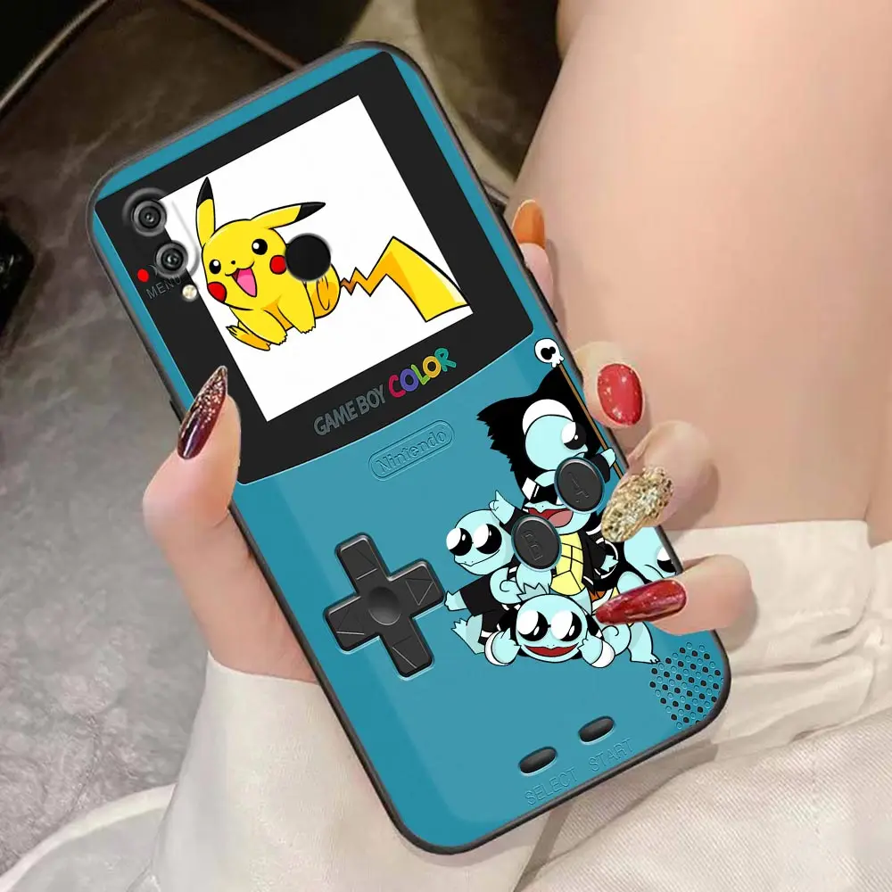 Case For HUAWEI Honor 9X 9 8 8X Max 80 70 60 50 30 20 10 10I NOTE 10 Lite Pro Case Funda Coque Shell Cartoon Game-Boy P-Pokemon