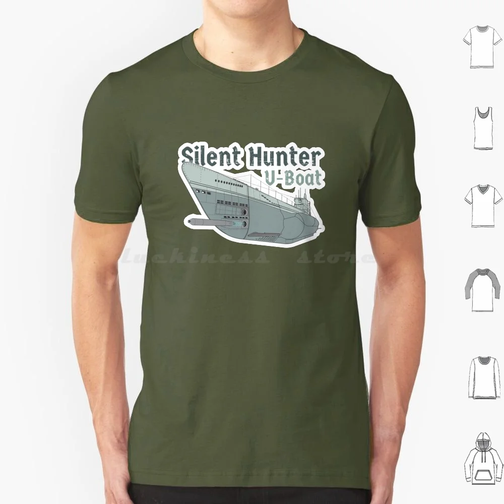 Silent Hunter T Shirt Men Women Kids 6xl Pzd Pzd501 Ship Ocean Deep Kriegsmarine U155 Das Boot U Boat Navy
