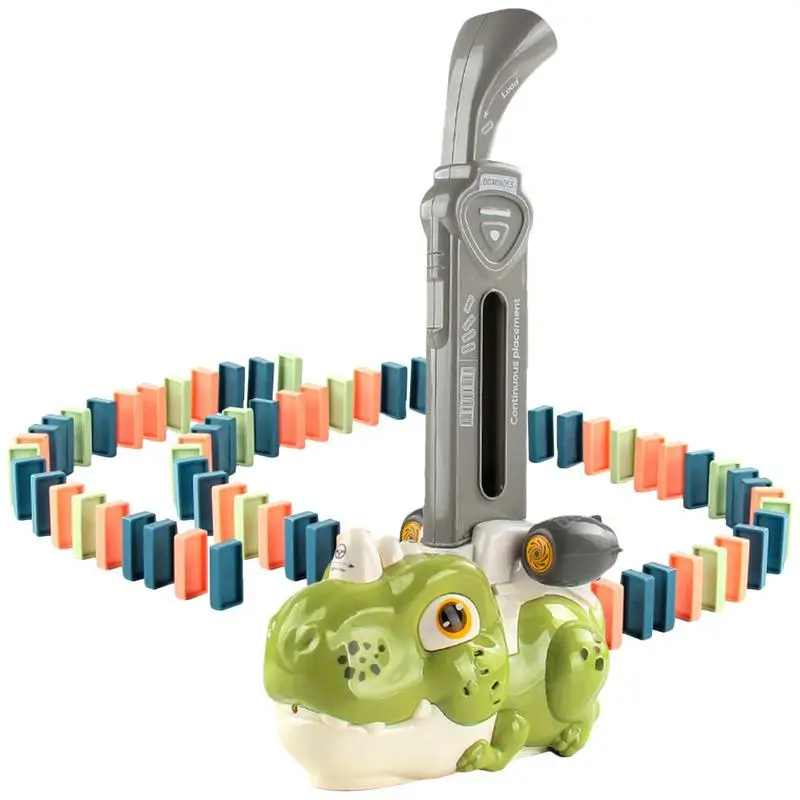 

Electric Domino Train Toy Set 60pcs Fun Domino Games With Light And Sound Stacking Games Above 3 Years Old Auto Dominoes Train