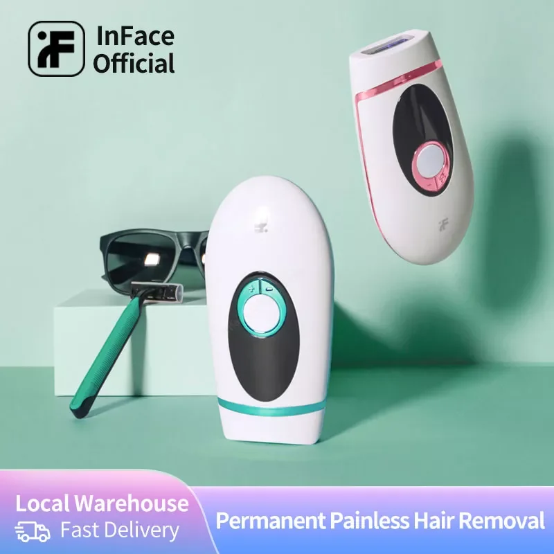 

InFace IPL Профессиональный депиляционный лазерный эпилятор для волос, перманентное Удаление волос IPL 900000, безболезненное лазерное удаление во...