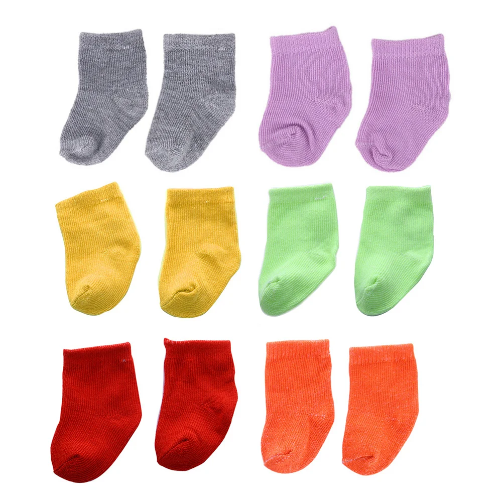 

6 Pairs Socks Amrican Girl Dolls Costume Toy Accessories Photo Props Cloth Child