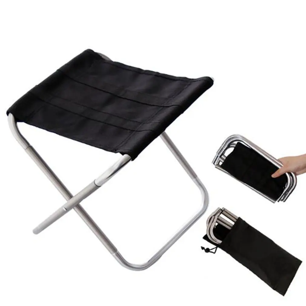 

Quality Outdoor Foldable Fishing Chair Ultra Light Weight Portable Folding Camping Aluminum Alloy Picnic Fishing Chair with Bag