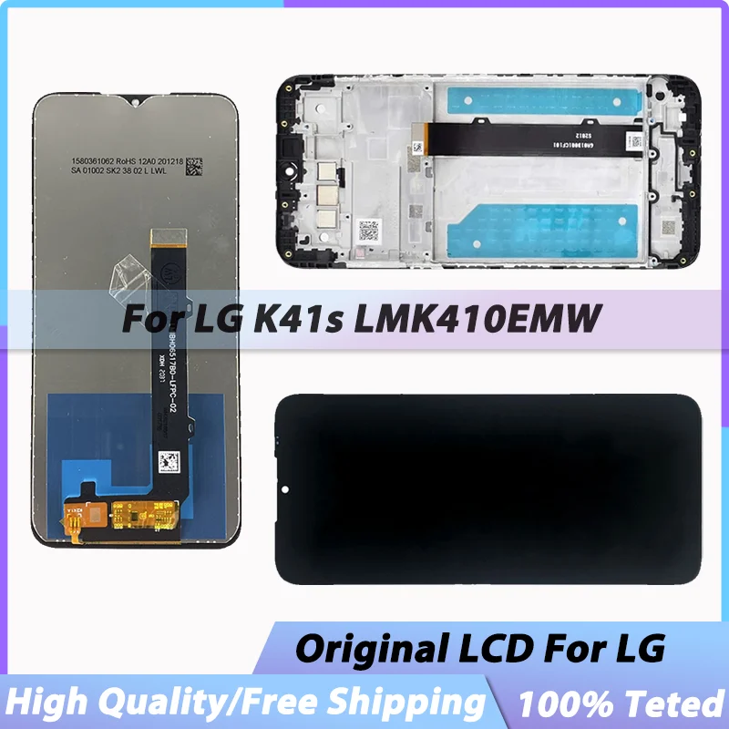 6.65 3 5 дюйма Оригинальный ЖК для LG K41s LMK410EMW ЖК-дисплей сенсорный экран в сборе