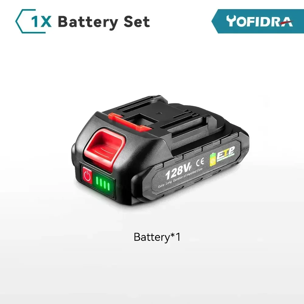 

Литиевая аккумуляторная батарея Yofidra 20В 15000/22500 мАч для электроинструмента