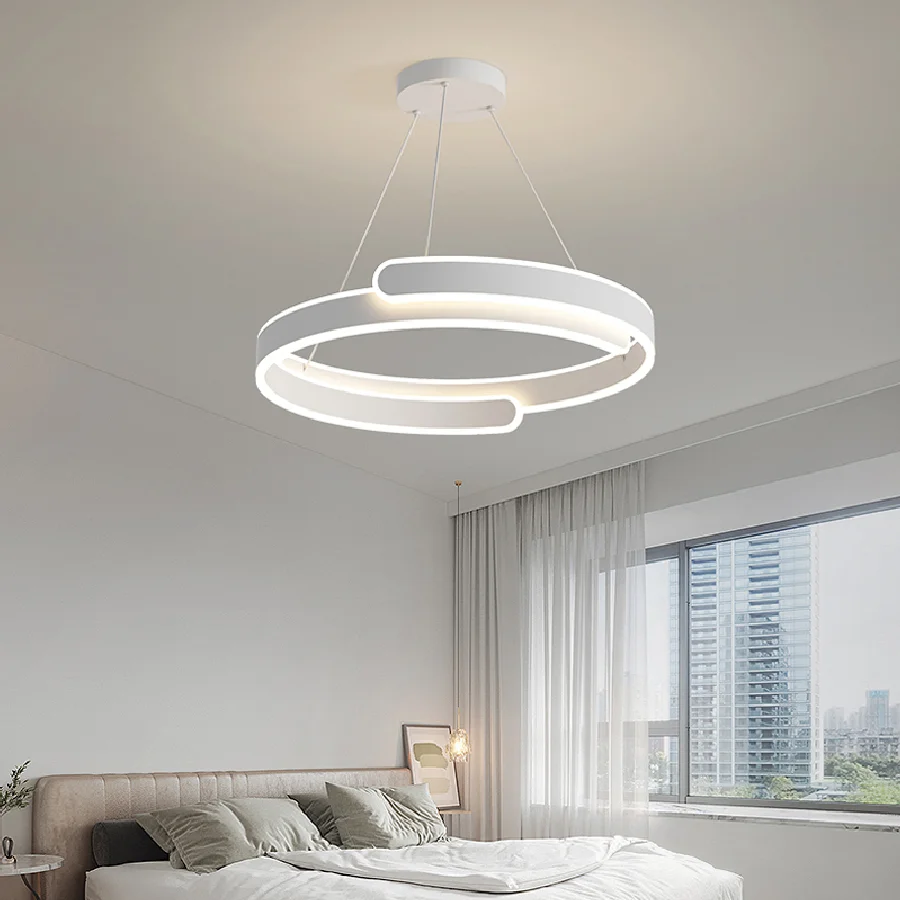 

The bedroom pendant lamp is simple modern and creative The new restaurant lamp in 2022 is extremely simple white lamp