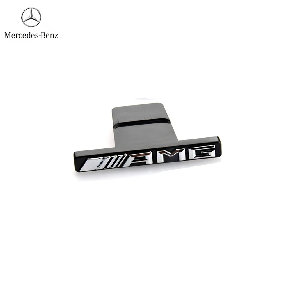 

1 шт. 3D AMG логотип эмблема автомобиля передняя решетка значок для Mercedes Benz w211 W124 W169 W176 W177 W202 W203 W204 W205 W210 аксессуары