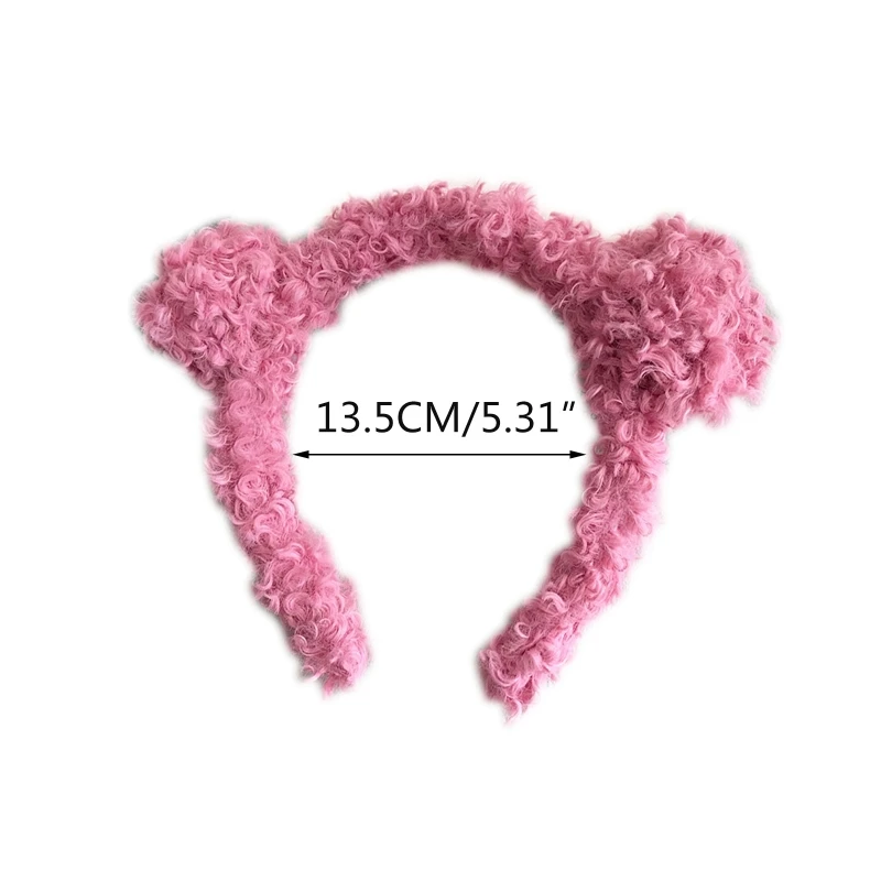 Женская повязка на голову с милыми мультяшными медвежьими ушками нечеткий