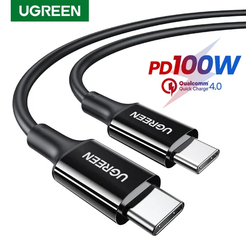 Кабель UGREEN с USB C на USB C, 100 Вт, 5 А, 100 Вт
