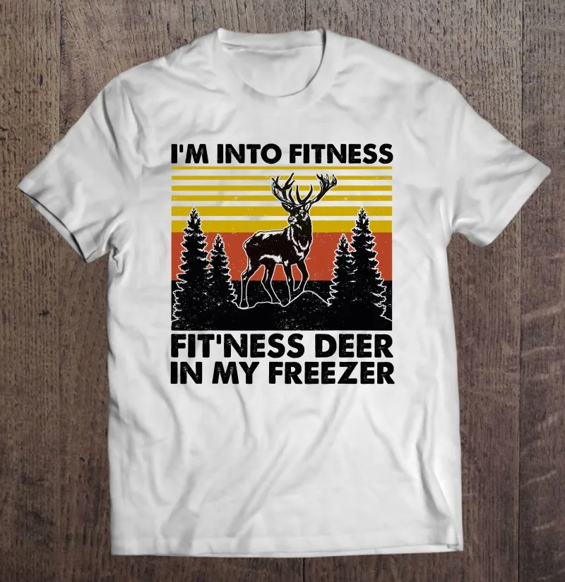 

Я В фитнесе, фитнесс, олень в моем морозилке, охотничьи влюбленные, футболки, большая футболка, мужские рубашки, гранж, Винтажная футболка дл...