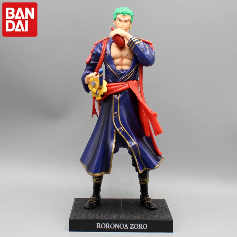 

One Piece Gk Stands Anime Roronoa Zoro Drinks Samurai Installs The Model Anime Action Figures Ornaments Around Toy For Children