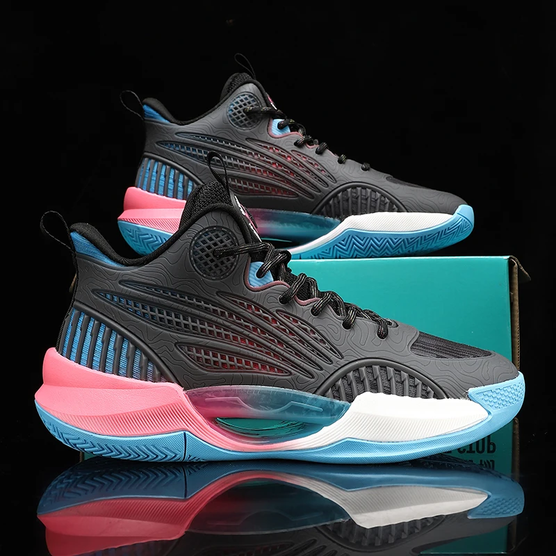 

Men's Basketball Shoes Breathable Cushioning Non-Slip Wearable Sports Shoes Gym Training Athletic Basketball Sneakers for Women