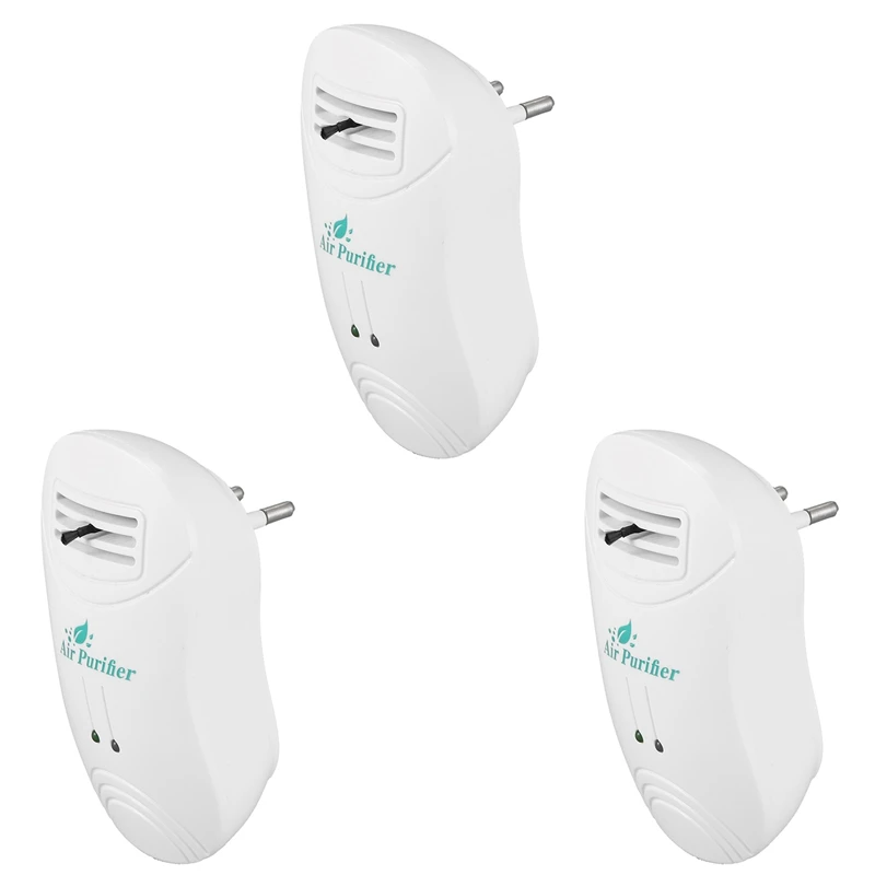 

3-х ионизатор, очиститель воздуха для дома, генератор отрицательных ионов, очиститель воздуха, удаление формальдегида, дыма, пыли, домашняя комната, европейская вилка