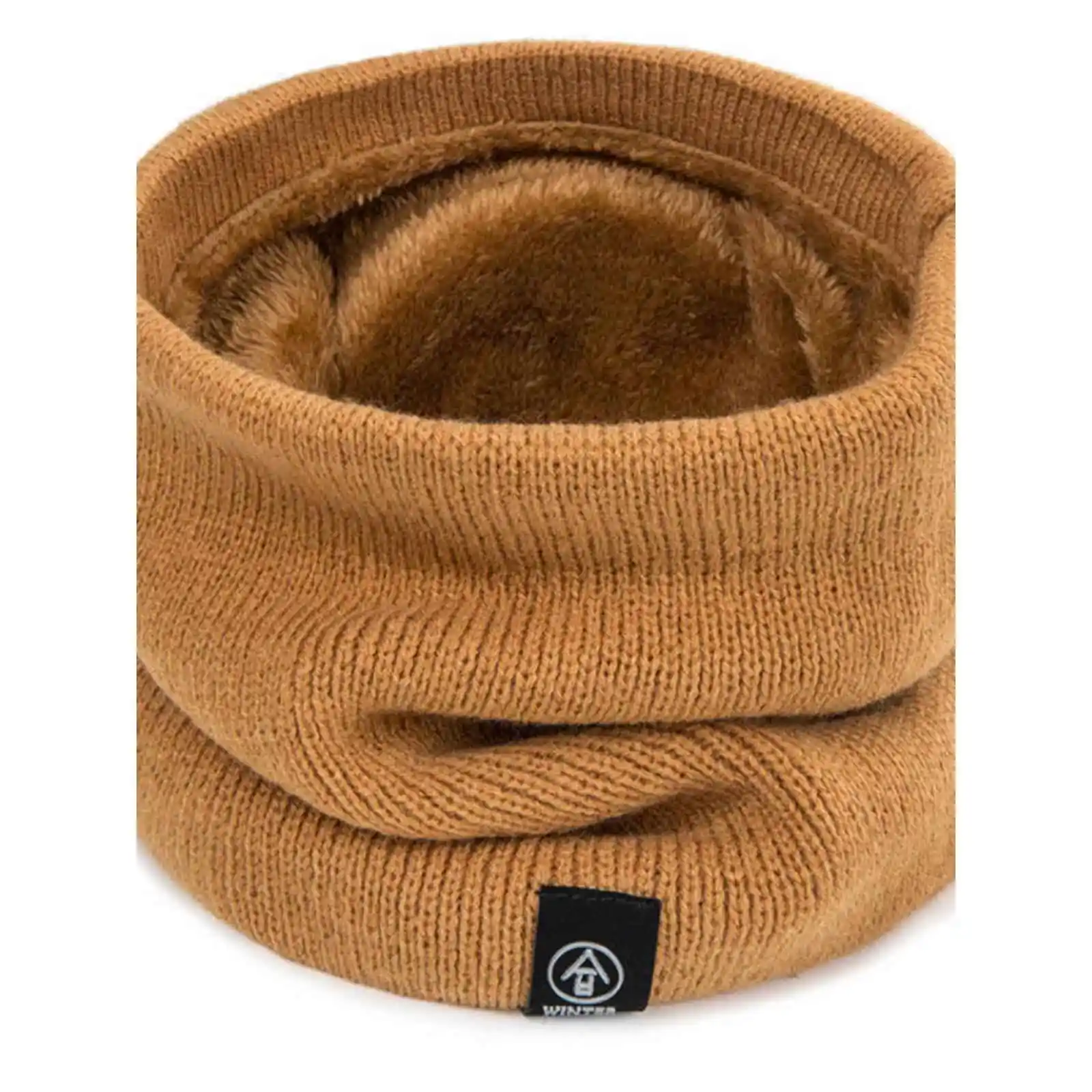 Bandana Men's and Women's Winter Warm Thickened Fleece-lined Windproof Cold-Proof Neck Guard Mask Outdoor Riding E...