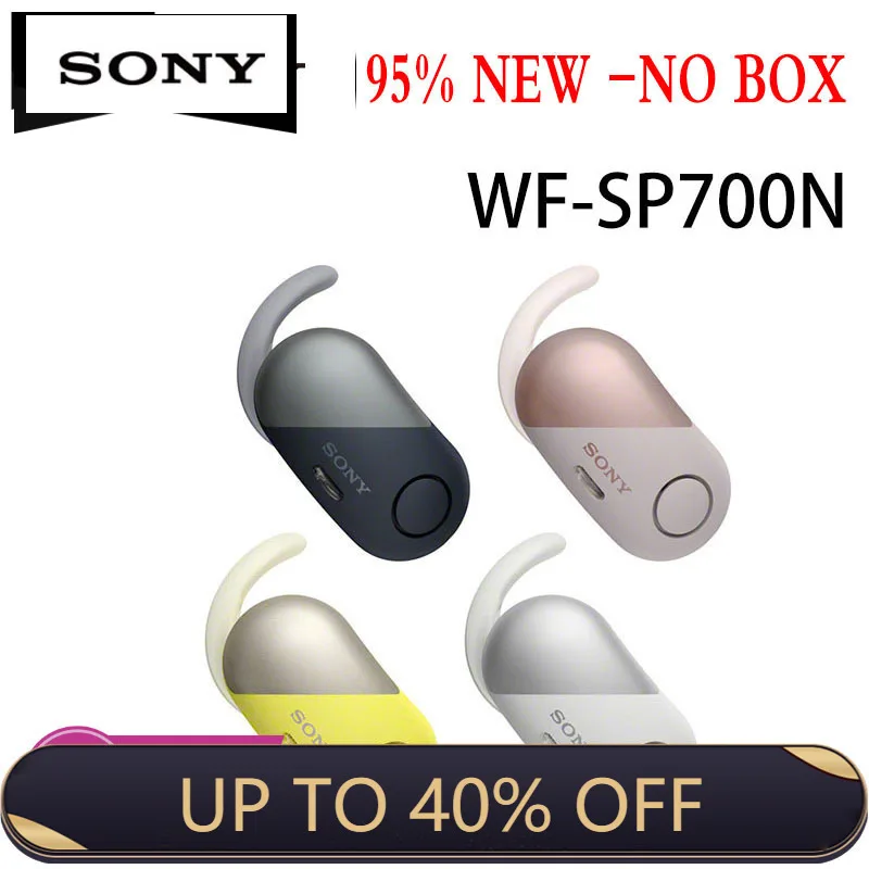 

95%new Sony WF-SP700N True Wireless Bluetooth 4.1 Noise Cancelling Headphones Sports Waterproof Suitable for Huawei iOS Android