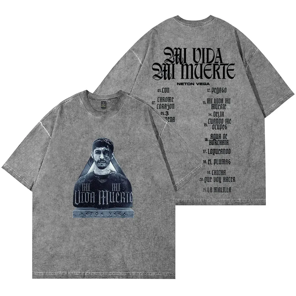 Neton Vega Mi Vida Muerte Merch футболки Summer унисекс модная повседневная футболка с короткими