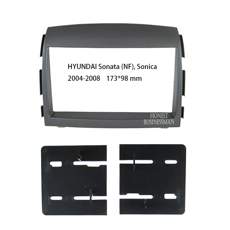 

2 Din Audio Frame Radio Fascia panel is suitable for 2006 Hyundai Sonata Install Facia Console Bezel Adapter Plate Trim Cover