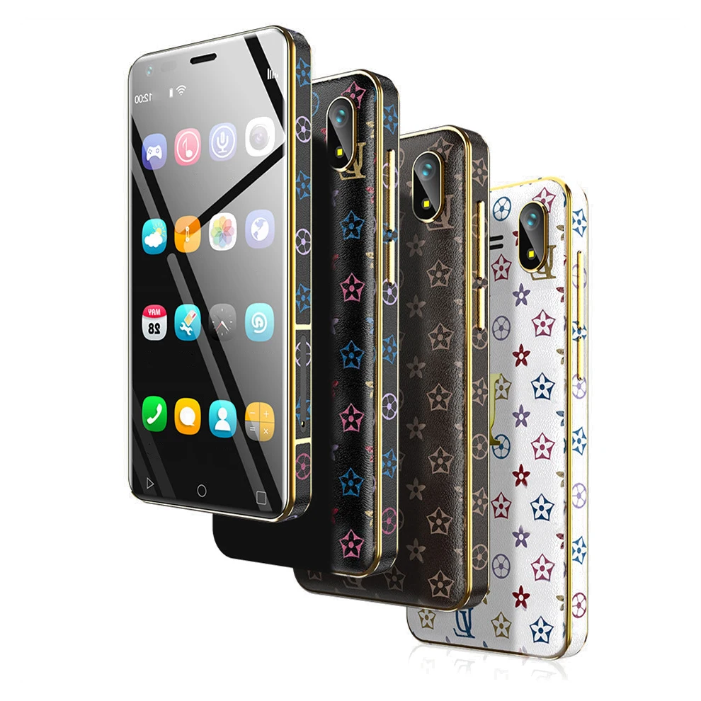 Ulcool U2 1GB+8GB 3GB+32GB Mini Smart Phone 4G LTE 3.15 MTK6739 Quad Core Android 8.1 Telefon Leather Luxery Cell phone