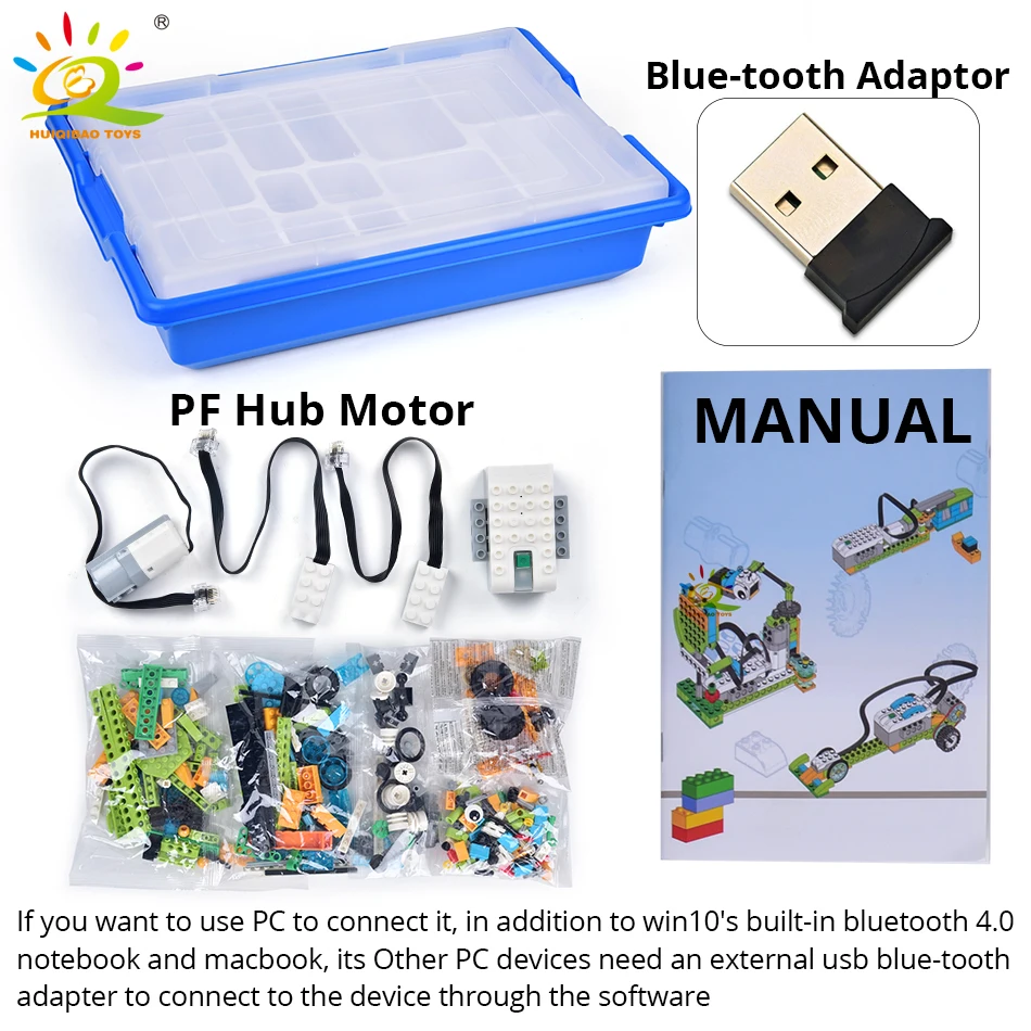 HUIQIBAO высокотехнологичный MOC робот технический строительный блок зеленый