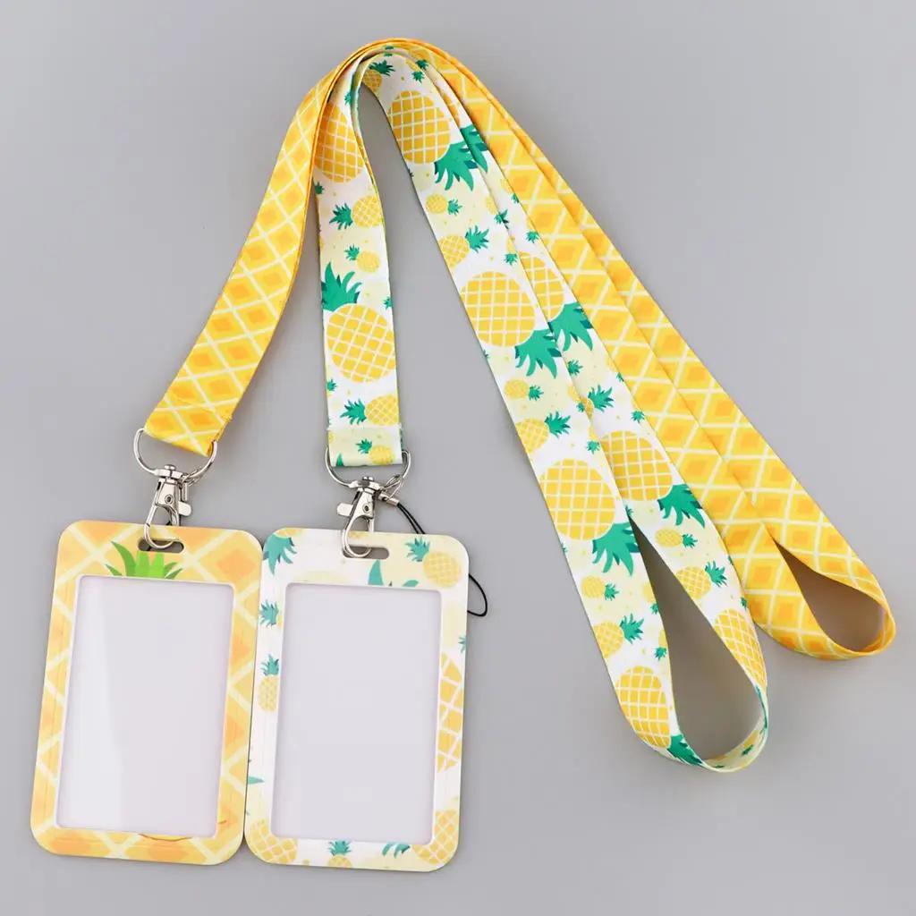 

Fruit Pineapple Lanyards for Key Neck Strap For Card Badge Gym Keychain Lanyard Key Holder DIY Hanging Rope Phone Accessories