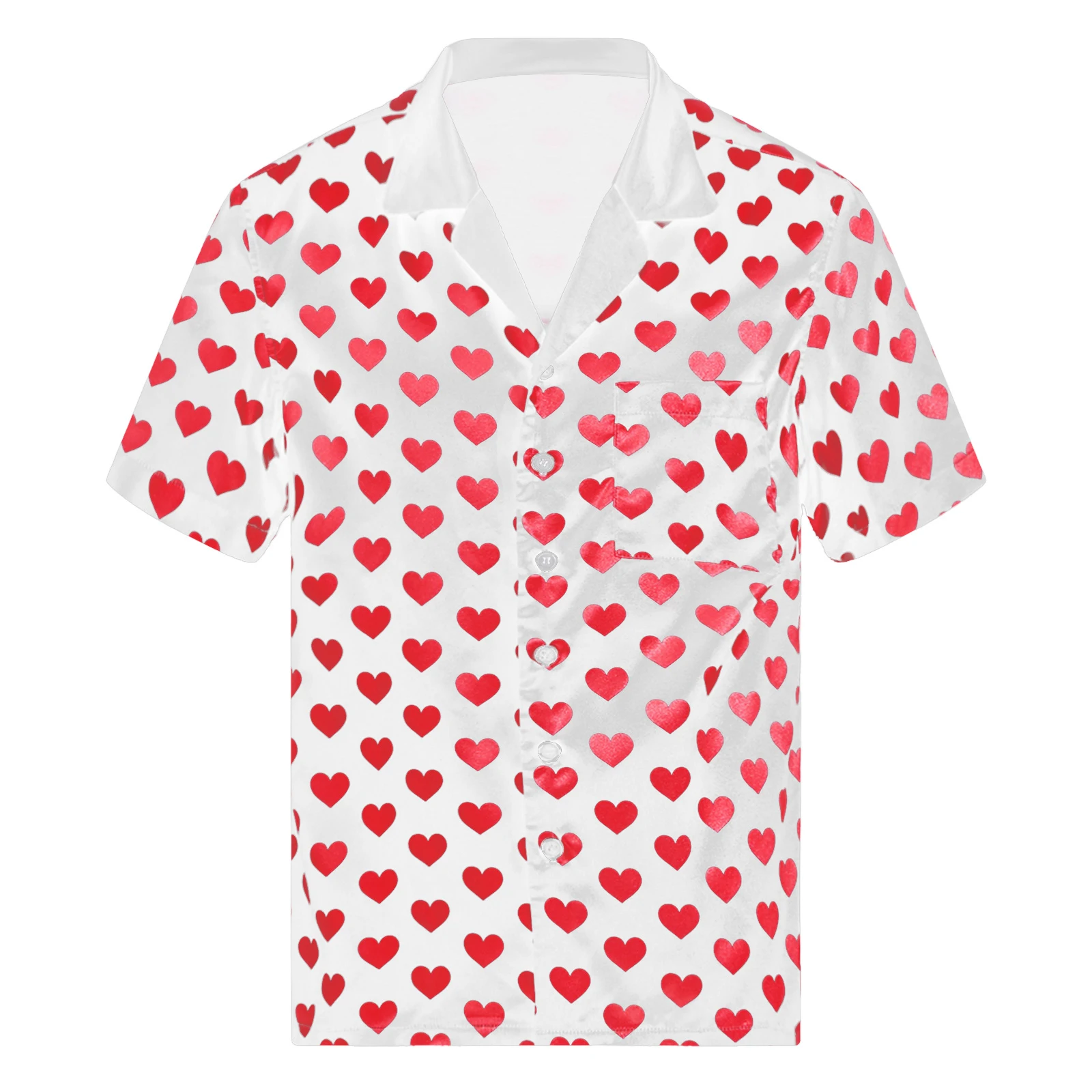 

Мужская атласная пижама на пуговицах, с коротким рукавом