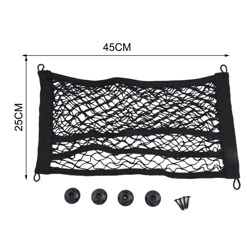 

Brand New Storage Net Three Layer Four Sides Plastic + Net 1 PCS 25x45cm Car Storage Bag For Cargo Van Caravan